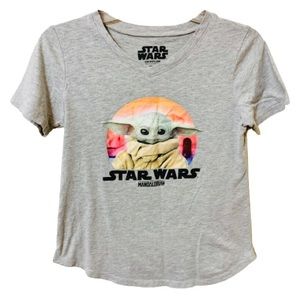 Star Wars The Madalorian The Child  T-shirt - Grey - Size XS